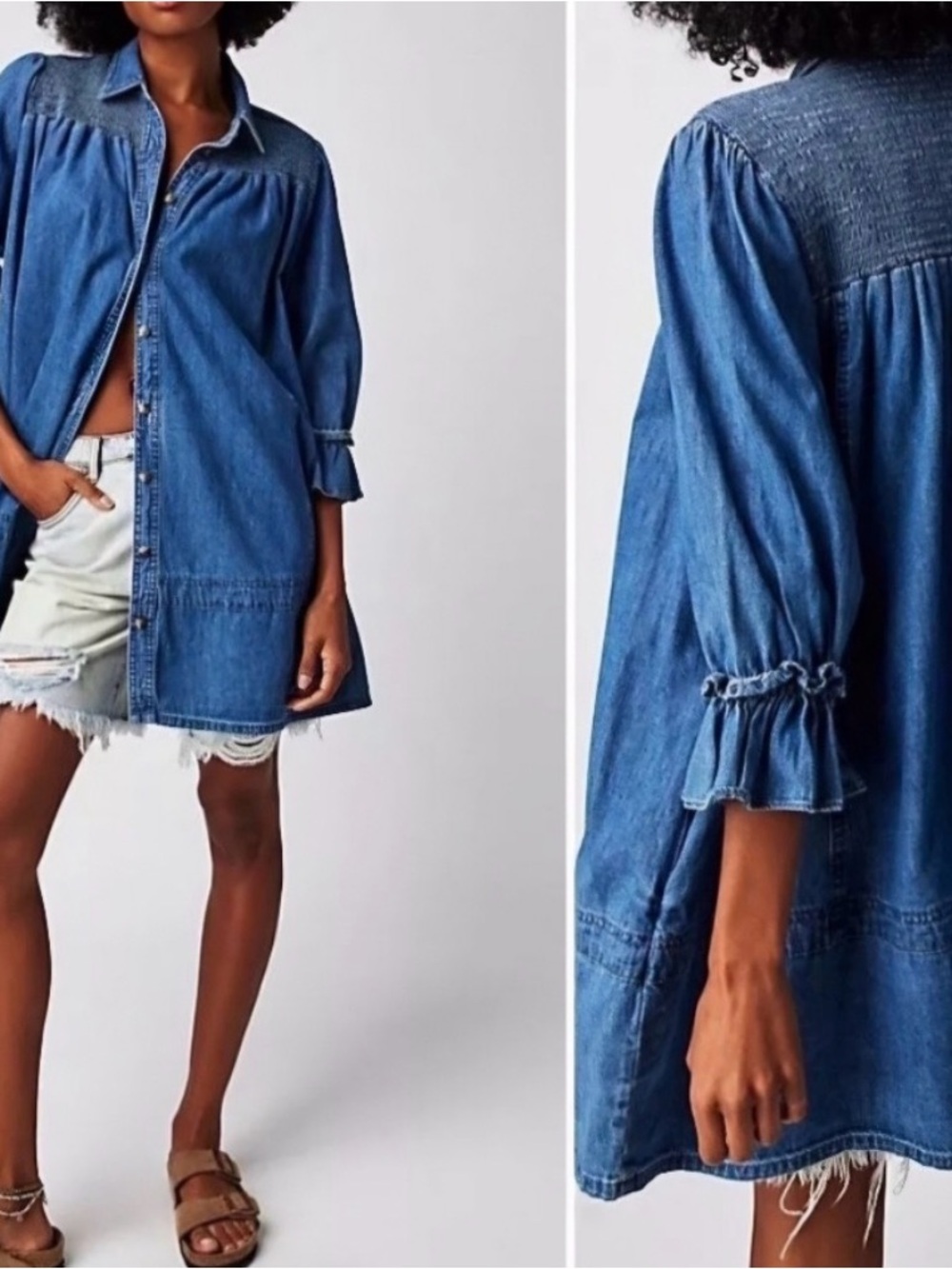 Free People Vanessa Denim Dress/ Tunic